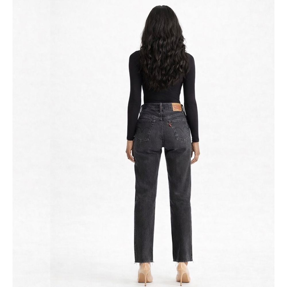 Levi’s 501 Jeans High Rise 100% Cotton straight leg 31 x 30 Faded Black wash - Picture 15 of 16